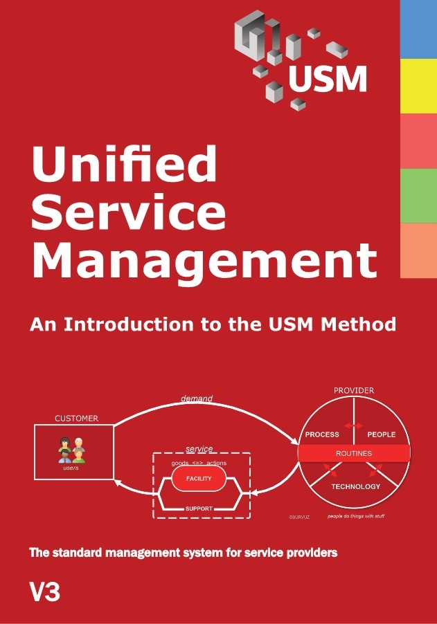 Book cover: Unified Service Management: An introduction to the USM Method